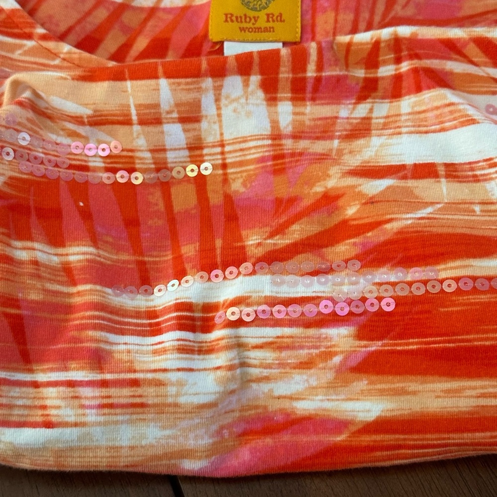 Ruby Rd.‎ 3/4 sleeve Blouse. Plus Size - Picture 8 of 9